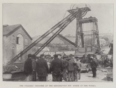 A Colliery-katasztrófa a Senghenydd-gödörben, Jelenet a műveknél alkotó: English Photographer
