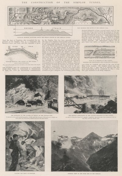 A Simplon-alagút építése alkotó: English Photographer