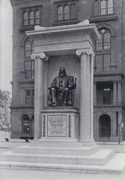 The Cooper Institute and Monument, New York (f/w fotó) alkotó: English Photographer