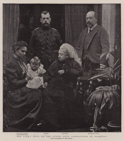 A cárok látogatása a királynőnél, négy generáció a Balmoralban alkotó: English Photographer