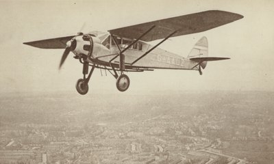 A De Havilland "Hawk-Moth" (fekete-fehér fotó) alkotó: English Photographer