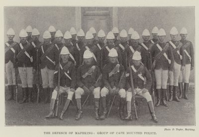 Mafeking védelme, a Cape Mounted Police csoportja alkotó: English Photographer