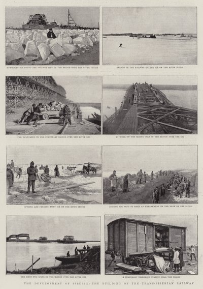 Szibéria fejlődése, a Transzszibériai Vasút építése alkotó: English Photographer