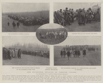 Doukhobor invázió Yorktonban, Kanadában alkotó: English Photographer