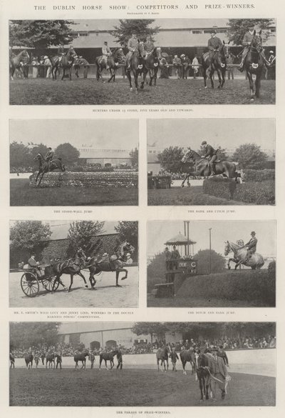 A Dublin Horse Show, versenyzők és díjnyertesek alkotó: English Photographer