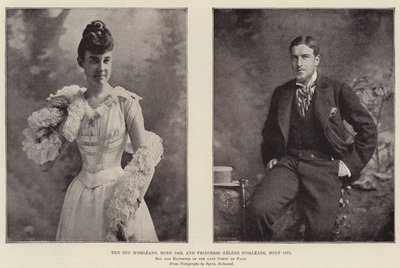 The Duc dOrleans, született 1869-ben, és Princesse Helene dOrleans, született 1871-ben, néhai Paris gróf fia és lánya alkotó: English Photographer