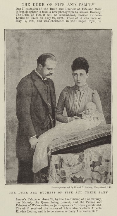 Fife hercege és hercegnője és a baba alkotó: English Photographer