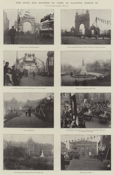 York hercege és hercegné Salfordban, március 25-én alkotó: English Photographer