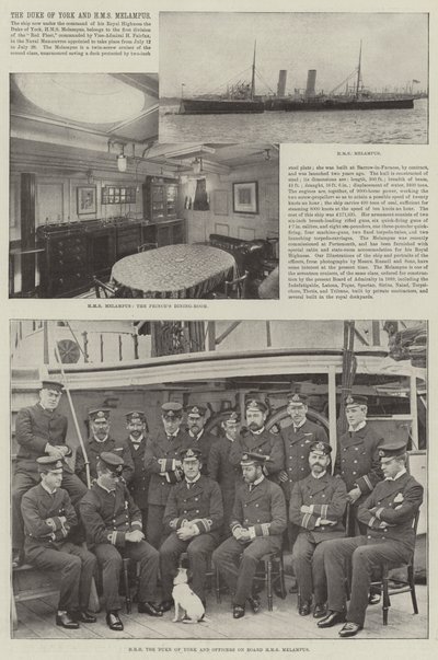 York hercege és HMS Melampus alkotó: English Photographer