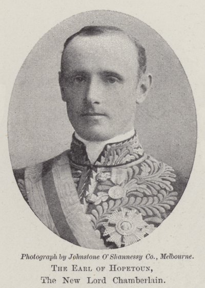 Hopetoun grófja, az új Lord Chamberlain alkotó: English Photographer