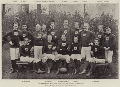 A Frankfort Football Team most Angliába látogat alkotó: English Photographer