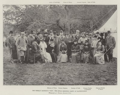 A német császárok látogatása, a királyi lövöldözős parti Sandringhamben alkotó: English Photographer
