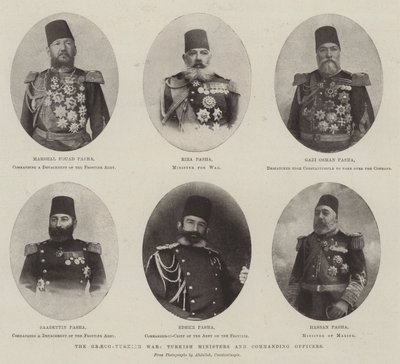 A görög-török háború, török miniszterek és parancsnokok alkotó: English Photographer