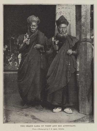A tibeti nagyláma és kísérője alkotó: English Photographer