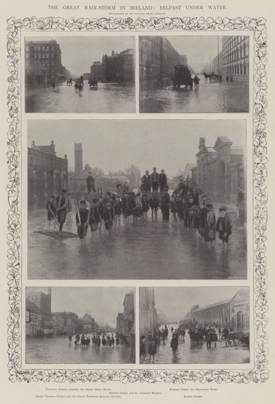 A nagy eső-vihar Írországban, Belfast a víz alatt alkotó: English Photographer