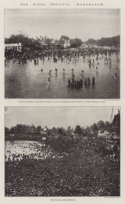 A Hindu Fesztivál Mahamakam alkotó: English Photographer