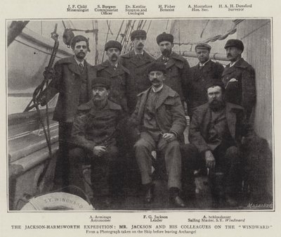 A Jackson-Harmsworth Expedíció, Mr. Jackson és kollégái a szél felőli oldalon alkotó: English Photographer