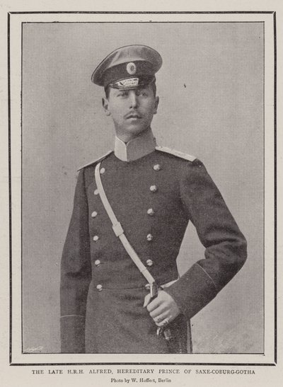 A néhai HRH Alfred, Szász-Coburg-Gotha örökös hercege alkotó: English Photographer