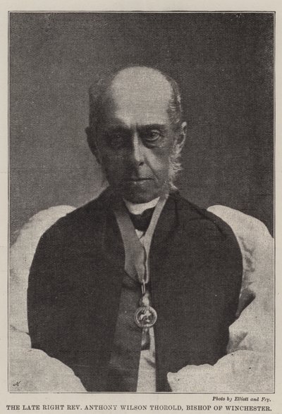 A néhai jobboldali tiszteletes Anthony Wilson Thorold, Winchester püspöke alkotó: English Photographer