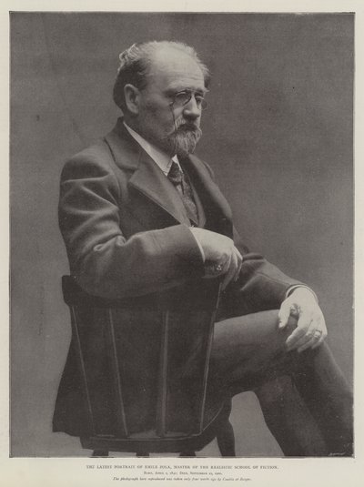 Emile Zola, a Realisztikus Szépirodalmi Iskola mesterének legújabb portréja alkotó: English Photographer