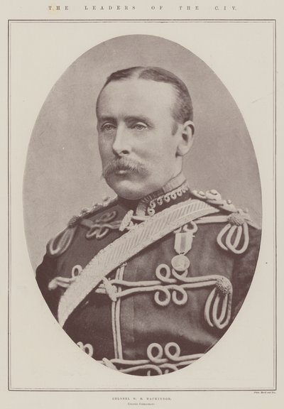 A CIV vezetői, W H Mackinnon ezredes, parancsnok ezredes alkotó: English Photographer