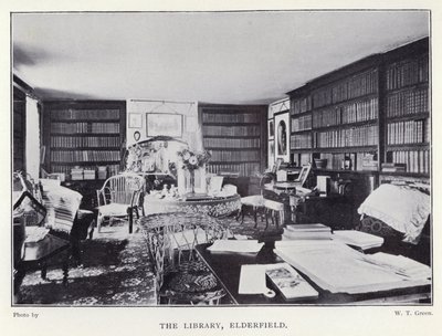 The Library, Elderfield (f/w fotó) alkotó: English Photographer