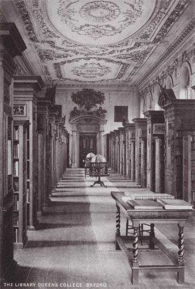 A Library Queens College, Oxford alkotó: English Photographer