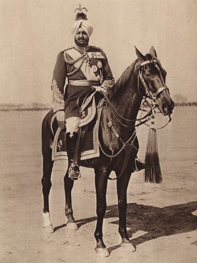 A patialai maharadzsa (fekete-fehér fotó) alkotó: English Photographer