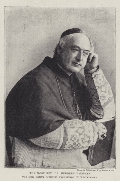 A legtisztelendőbb Dr. Herbert Vaughan, Westminster új római katolikus érseke alkotó: English Photographer