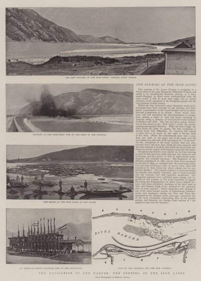 A dunai hajózás, a Vaskapuk megnyitása alkotó: English Photographer