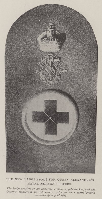 Az új jelvény (1902) Alexandras királynő haditengerészeti nővéreinek alkotó: English Photographer