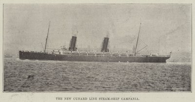 A Cunard Line új gőzhajója, Campania alkotó: English Photographer