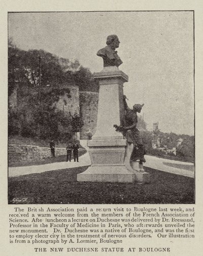 Az Új Duchesne-szobor Boulogne-ban alkotó: English Photographer
