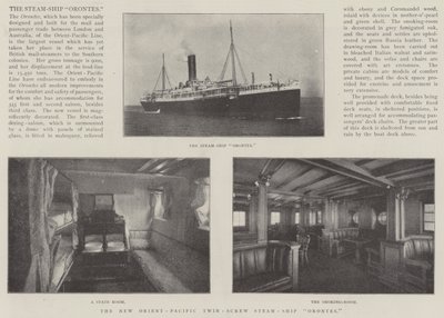 A New Orient-Pacific ikercsavaros Orontes gőzhajó alkotó: English Photographer