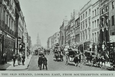 Az Old Strand, keletre nézve, a Southampton Street felől, 1890 körül alkotó: English Photographer