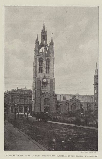 A Szent Miklós plébániatemplom, a Newcastle-i Egyházmegye székesegyháza alkotó: English Photographer