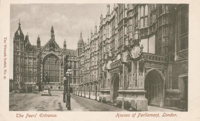 The Peers Entrance, Houses of Parliament, London alkotó: English Photographer