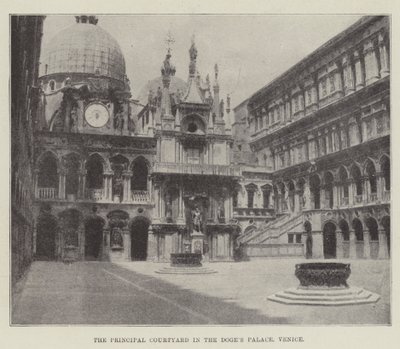 A főudvar a velencei Dózsa-palotában alkotó: English Photographer