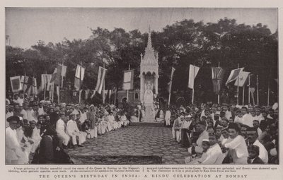 A Queens születésnapja Indiában, hindu ünnepség Bombayben alkotó: English Photographer