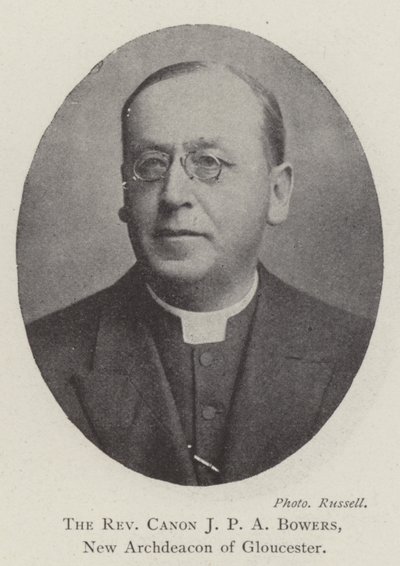 J P A Bowers tisztelendő kanonok, Gloucester új főesperese alkotó: English Photographer