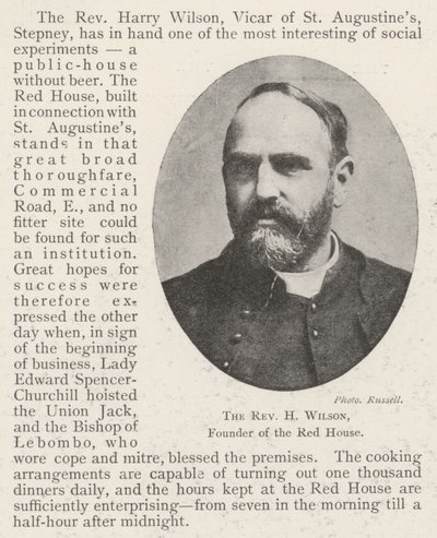 H Wilson tiszteletes, a Vörös Ház alapítója alkotó: English Photographer
