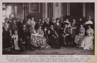 A királyi összejövetel Windsorban, 1907. november 17-én alkotó: English Photographer