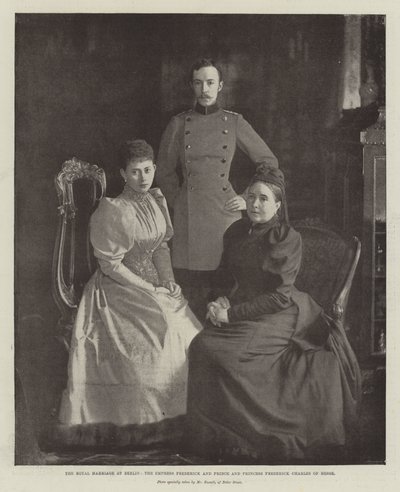 A berlini királyi házasság, Frigyes császárné és Frederick Károly hesseni herceg és hercegnő alkotó: English Photographer