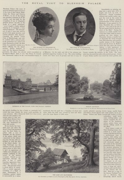 Királyi látogatás a Blenheim-palotában, 1896. november 28 alkotó: English Photographer