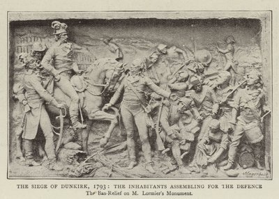 Dunkerque ostroma, 1793, a lakosság gyülekezése a védelemre alkotó: English Photographer