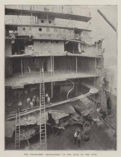 A Milwaukee Steam-Ship Dry Dockban a Tyne-on alkotó: English Photographer