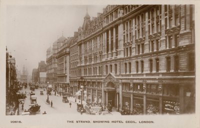 The Strand, Hotel Cecil, London (fekete-fehér fotó) alkotó: English Photographer