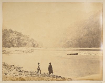 A Teesta a Bheerkotee-ban.  Darjeeling kilátásai. 1870-es évek alkotó: English Photographer