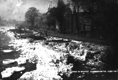 A Temze Hammersmithben télen, 1895 alkotó: English Photographer