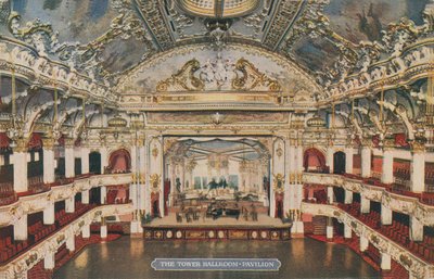 A torony bálterem - pavilon. 1913-ban feladott képeslap. alkotó: English Photographer